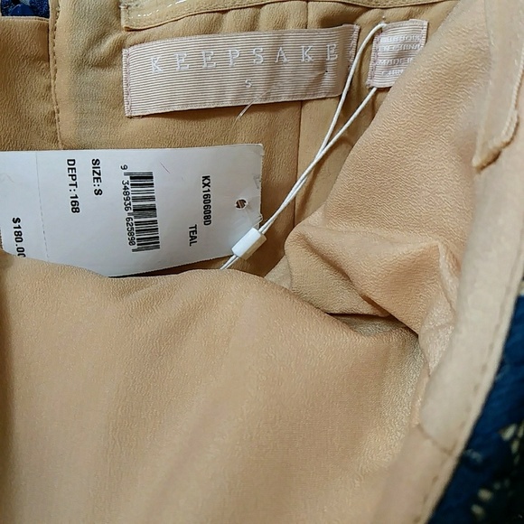 NWT Revolve KEEPSAKE the Label Every Way Lace Dress Blue Strapless S - Picture 6 of 8